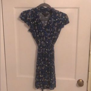 French Connection Jersey dress blue print